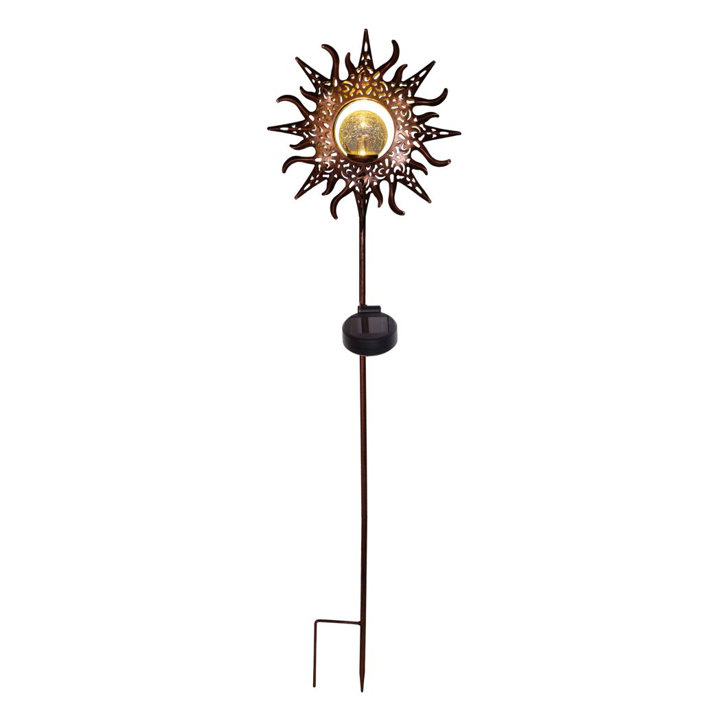 Solarleuchte Sonne mit Erdspieß
