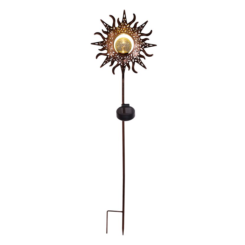 Solarleuchte Sonne mit Erdspieß