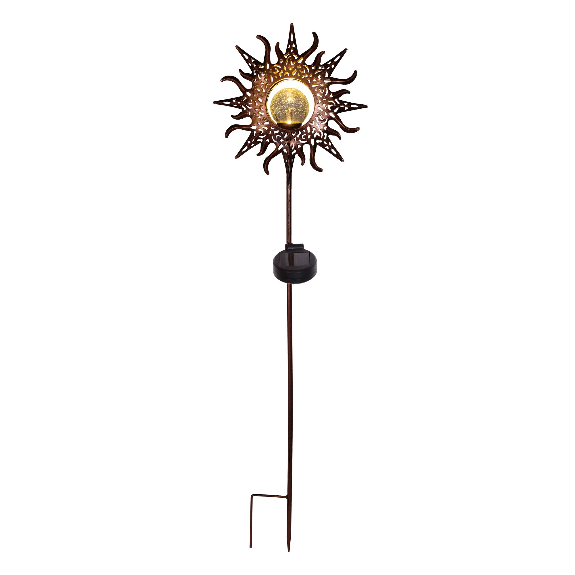 Solarleuchte Sonne mit Erdspieß