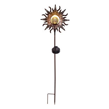 Solarleuchte Sonne mit Erdspieß