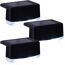 Solar-Zaunlampenset 2 lm tageslichtweiß IP 44 8,5 x 5,5 x 5,5 cm 3 Stück