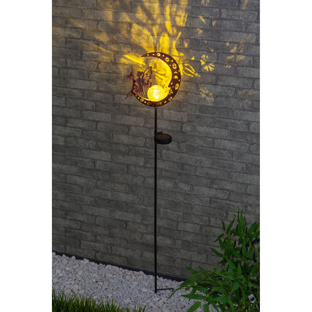 Solarleuchte Fee auf Mond