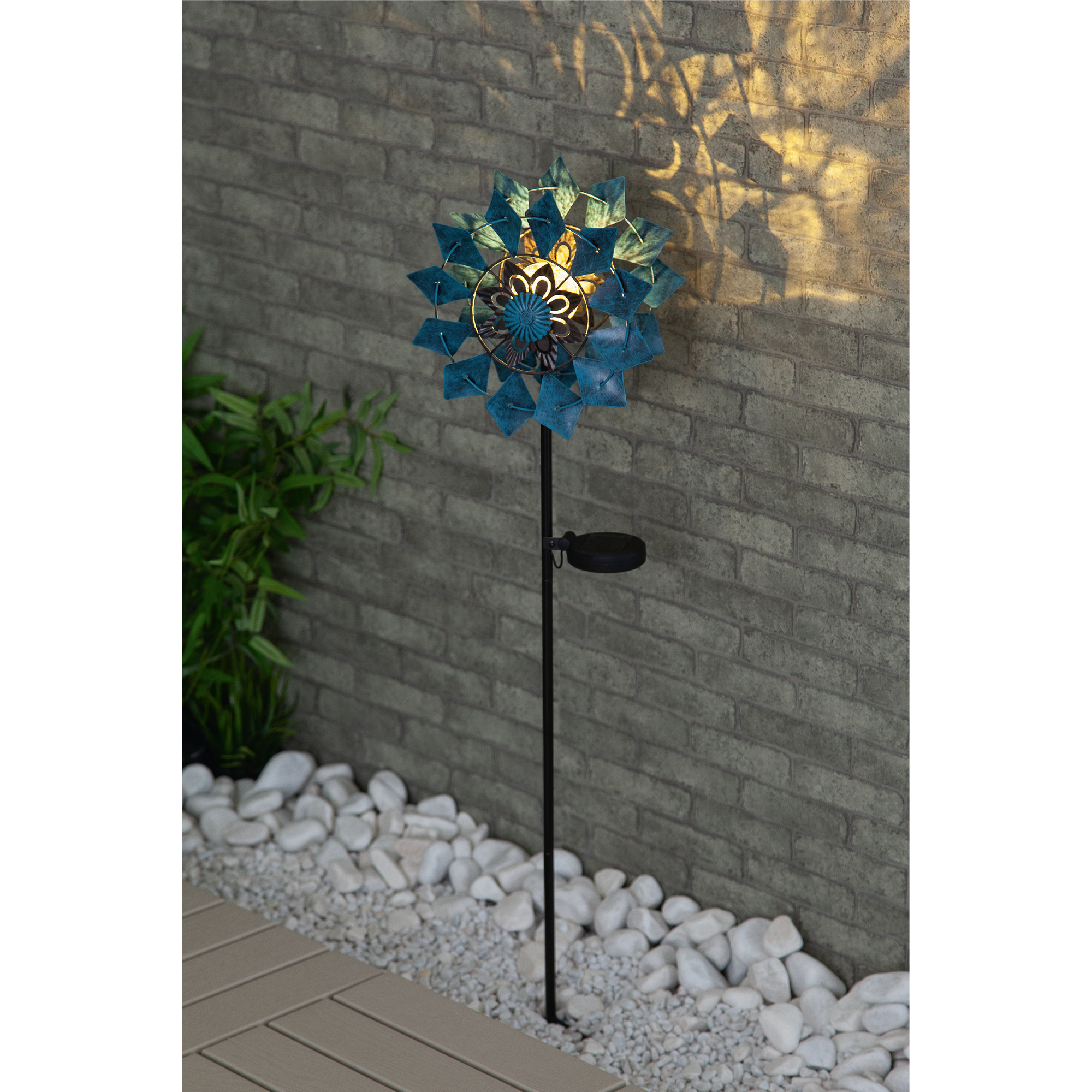 LED-Solarspieß Windspiel blau 92 cm + product picture