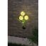 Solarlampe in Form von drei leuchtenden Blumen