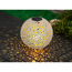 LED-Solarkugel weiß/bronzefarben Ø 25 cm