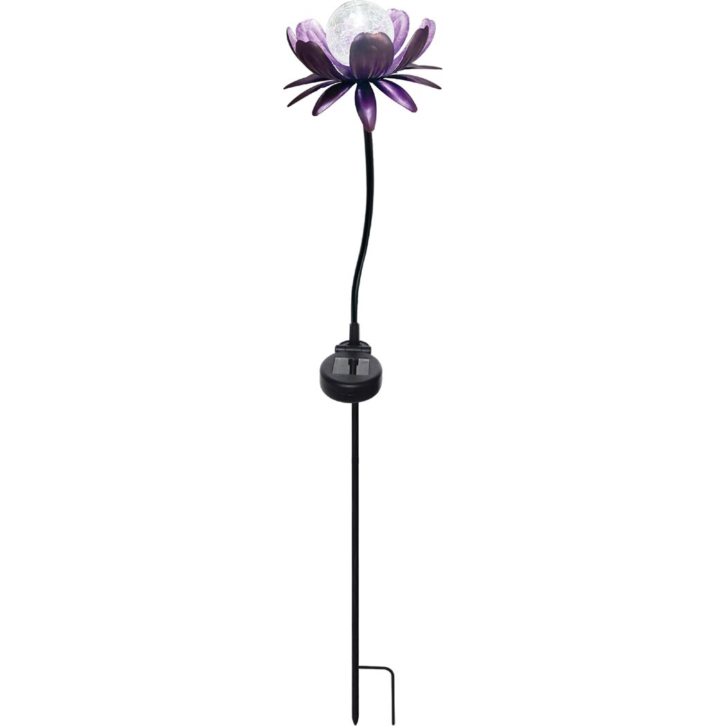 Solar-Leuchte Blume lila
