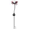 Solarleuchte Blume rot