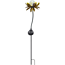 LED-Solar-Dekoleuchte 'Blume' gelb-metallic mit Glaskugel 76 cm