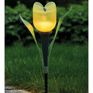LED-Solar-Dekoleuchte 'Tulpe' gelb 31 cm