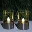 Zwei Solar-Windlichter mit LED