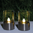 Solar-Teelichter-Set silber Ø 7 cm 2 Stk.