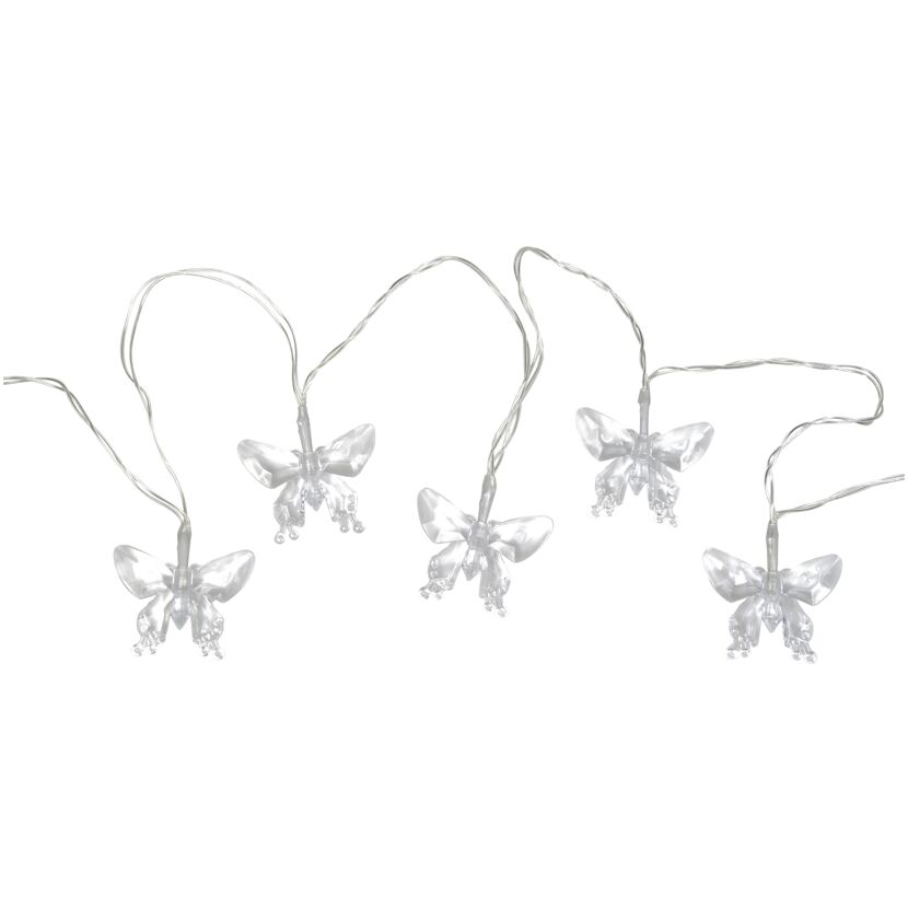 Lichterkette mit Schmetterlingen