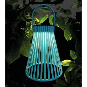 Solar-Laterne Kunststoff blau Ø 15 x 26 cm