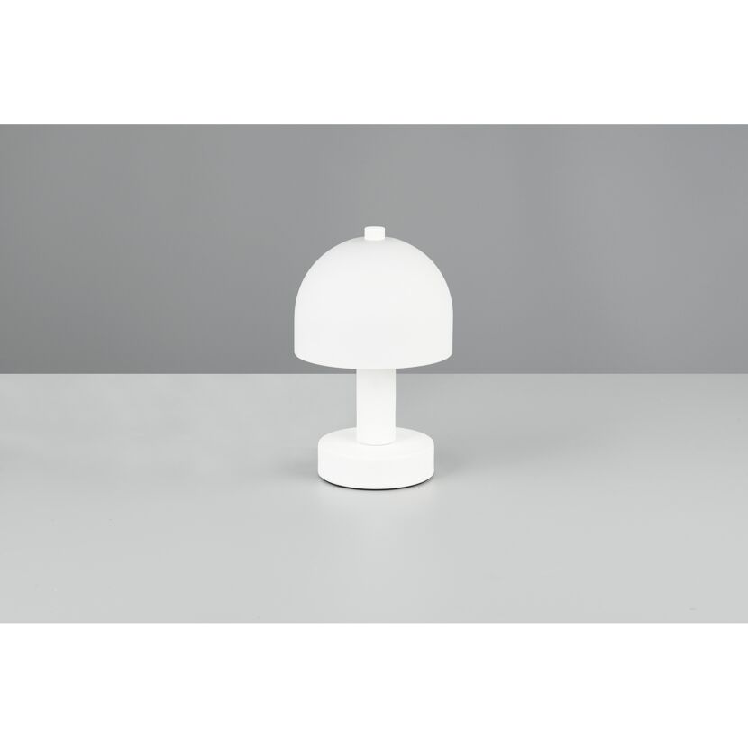 Tischleuchte 'Glenn' mattweiß E14 Ø 12 cm