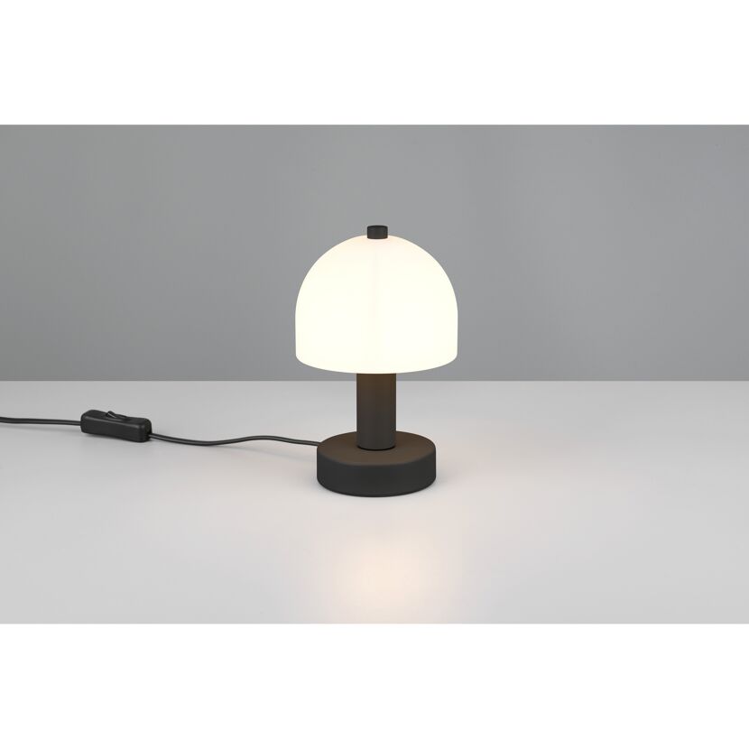 Tischleuchte 'Glenn' mattschwarz E14 Ø 12 cm