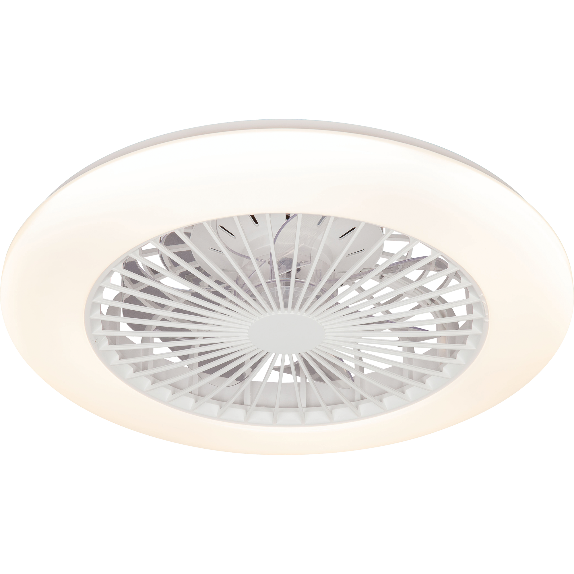 Deckenleuchte mit Ventilator weiß Ø 48 cm