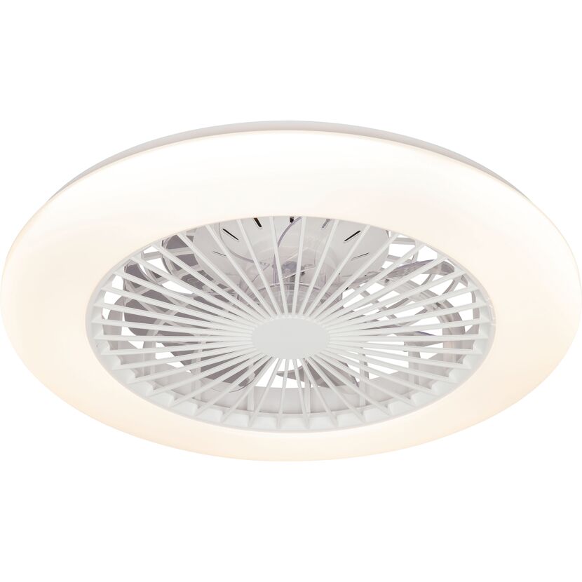 Deckenleuchte mit Ventilator weiß Ø 48 cm