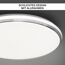 LED-Deckenleuchte 'Shining Frame' Ø 33 cm Aluminium 18 W