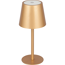 Akku-LED-Tischleuchte 'Ilyas' gold mit USB-Kabel Ø 8,6 x 20 cm