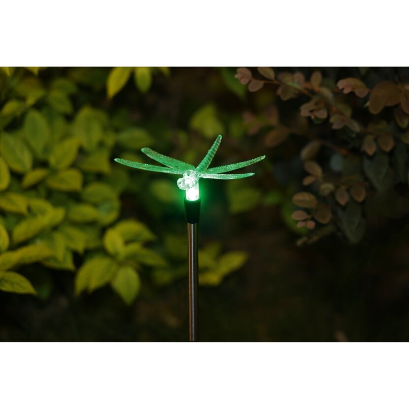 Solarleuchtspieß Libelle grün