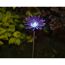 Violette Solarleuchte in Blütenform