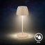 Akku-LED-Tischleuchte 'Serina Mini' 20 cm 2700K 2,5W 150lm dimmbar beige