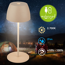 Akku-LED-Tischleuchte 'Serina Mini' 20 cm 2700K 2,5W 150lm dimmbar beige