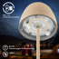 Akku-LED-Tischleuchte 'Serina Mini' 20 cm 2700K 2,5W 150lm dimmbar beige