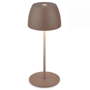 Akku-LED-Tischleuchte 'Serina Mini' 20 cm 2700K 2,5W 150lm dimmbar umbrasand