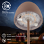 Akku-LED-Tischleuchte 'Serina Mini' 20 cm 2700K 2,5W 150lm dimmbar umbrasand