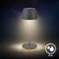 Akku-LED-Tischleuchte 'Serina Mini' 20 cm 2700K 2,5W 150lm dimmbar anthrazit