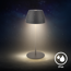 Akku-LED-Tischleuchte 'Serina Mini' 20 cm 2700K 2,5W 150lm dimmbar anthrazit
