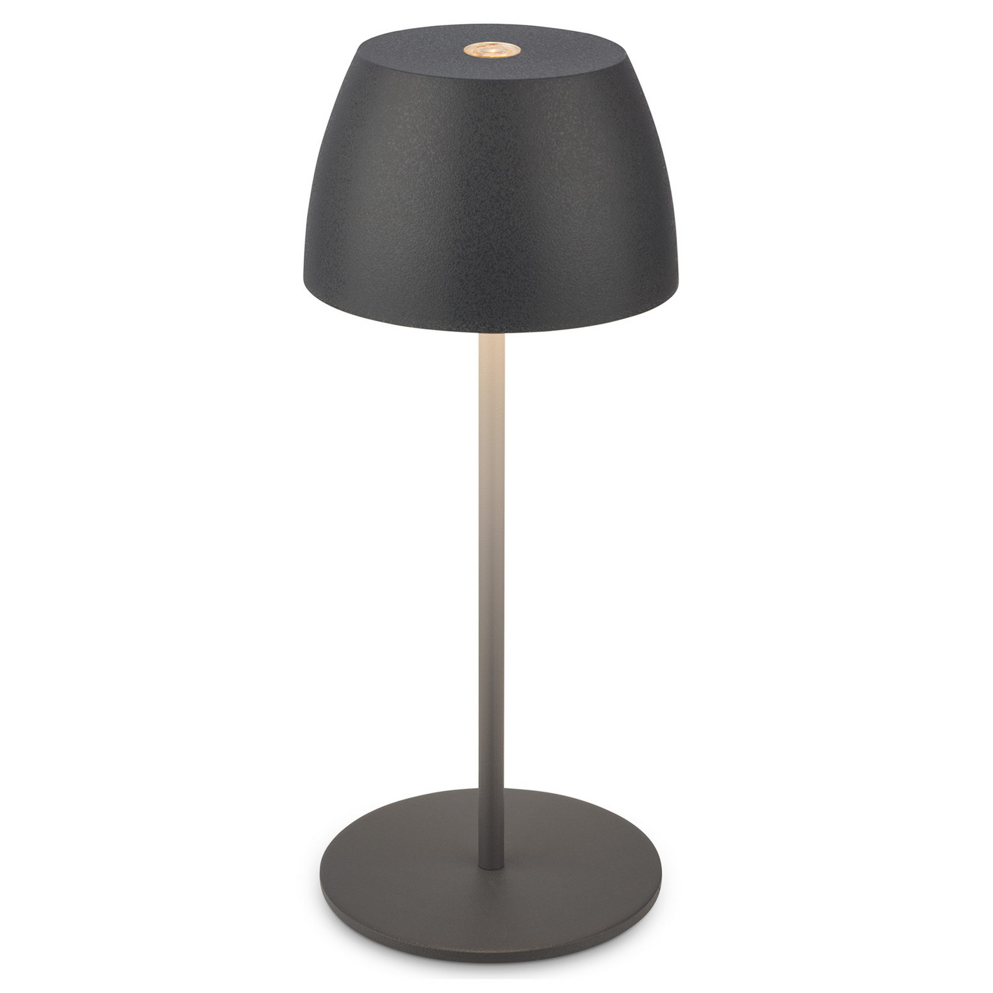 Akku-LED-Tischleuchte 'Serina Mini' 20 cm 2700K 2,5W 150lm dimmbar anthrazit