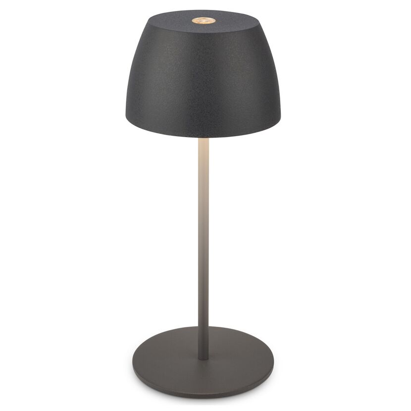 Akku-LED-Tischleuchte 'Serina Mini' 20 cm 2700K 2,5W 150lm dimmbar anthrazit