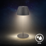 Akku-LED-Tischleuchte 'Serina Mini' 20 cm 2700K 2,5W 150lm dimmbar anthrazit