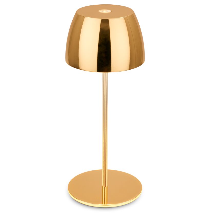 Akku-LED-Tischleuchte 'Serina Mini' 20 cm 2700K 2,5W 150lm dimmbar goldfarbig