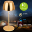 Akku-LED-Tischleuchte 'Serina Mini' 20 cm 2700K 2,5W 150lm dimmbar goldfarbig
