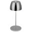 Akku-LED-Tischleuchte 'Serina Mini' 20 cm 2700K 2,5W 150lm dimmbar schwarz-chrom