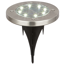LED-Solar-Bodenstrahler silbern Ø 11,8 cm, 4er-Set