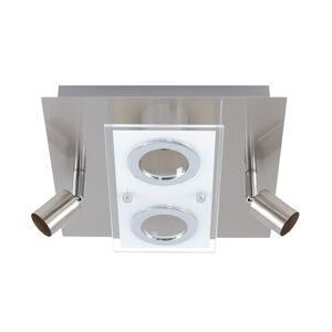 Deckenstrahler 'Elisa' chromfarben 4-flammig 25 x 25 cm