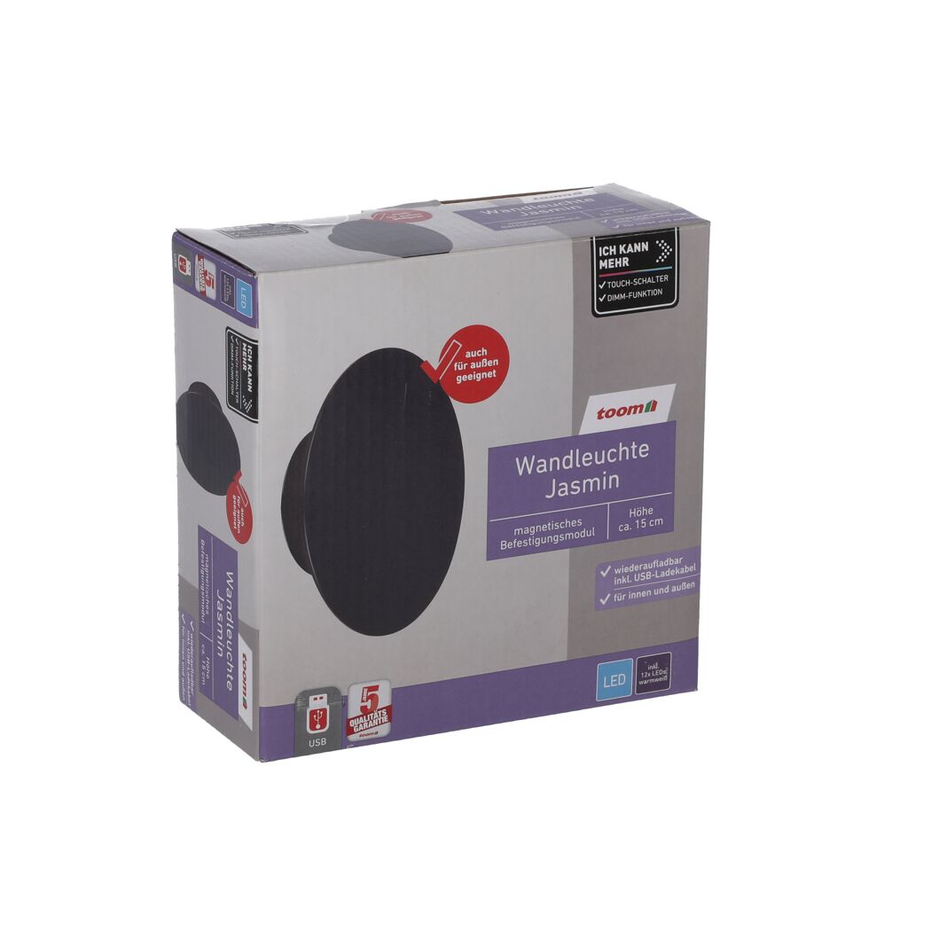 LED-Außenwandleuchte 'Jasmin' warmweiß IP 44 8,3 x 15 cm