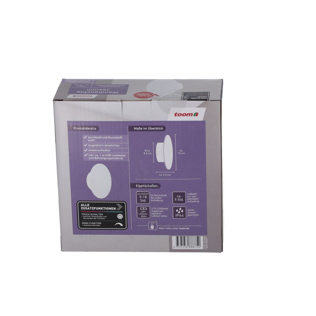 LED-Außenwandleuchte 'Jasmin' warmweiß IP 44 8,3 x 15 cm
