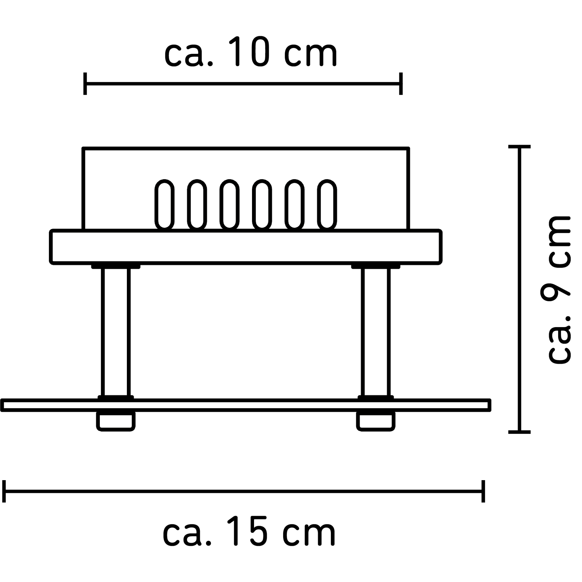 Wohnraumstrahler 'Olivia' 1-flammig