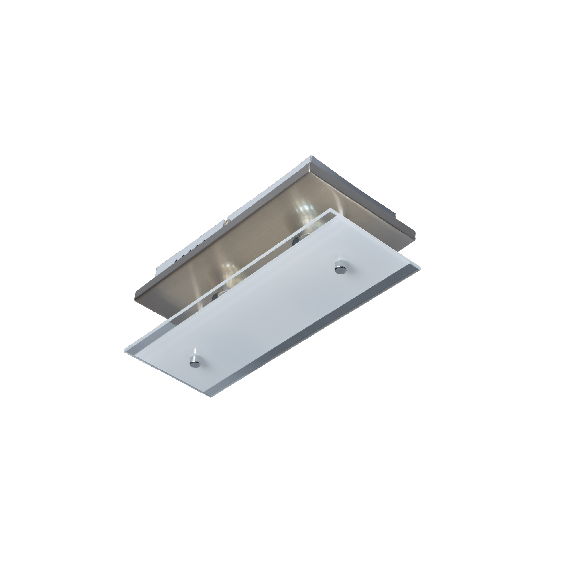 Wohnraumstrahler 'Olivia' Metall/Glas 2-flammig 27 x 9 cm