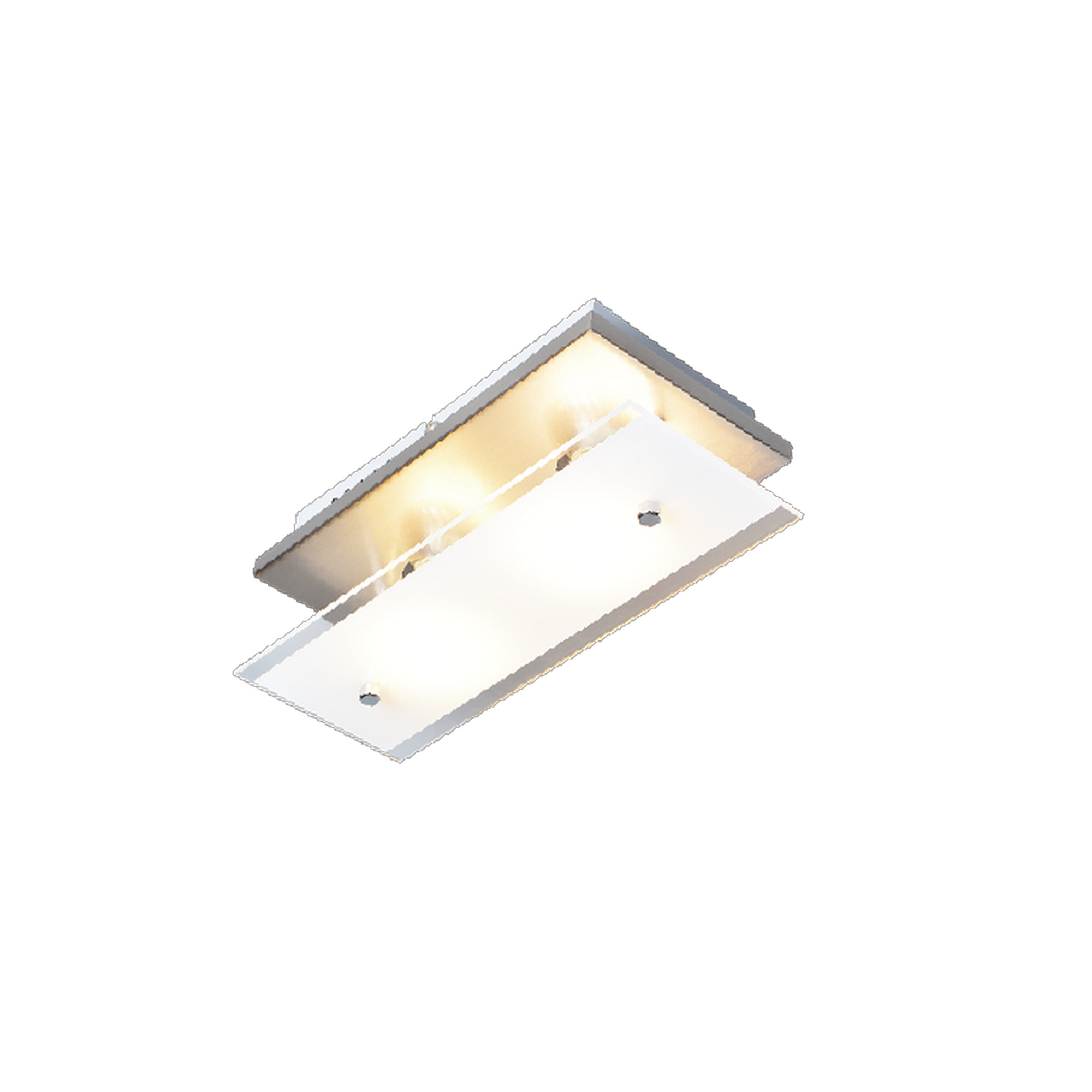 Wohnraumstrahler 'Olivia' Metall/Glas 2-flammig 27 x 9 cm