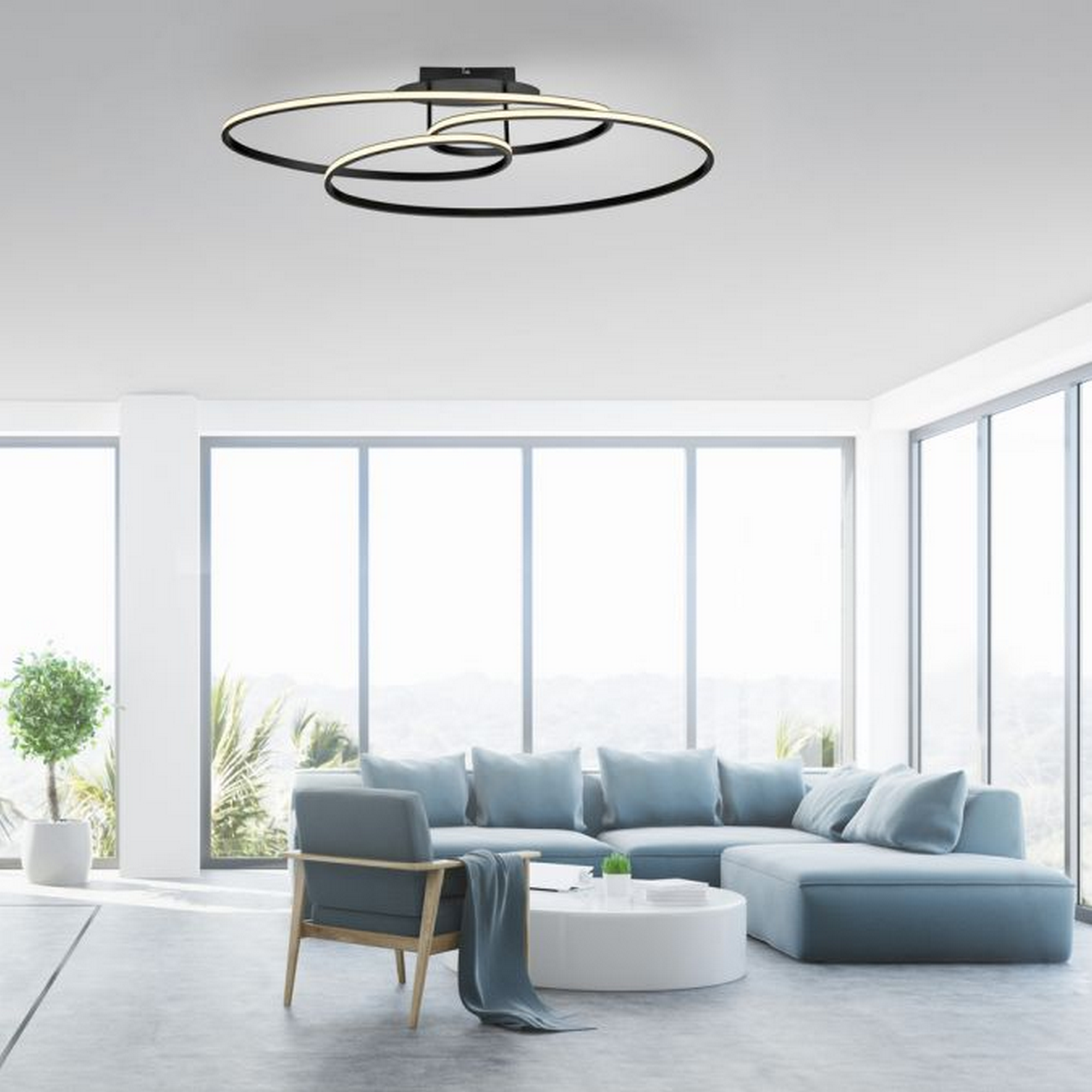 LED-Deckenleuchte 'Lumaca' 30,5 x 81 cm 4100 lm