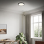LED-Deckenleuchte Ø 38 x 5 cm 24W 2900 lm 2700-6500K dimmbar schwarz