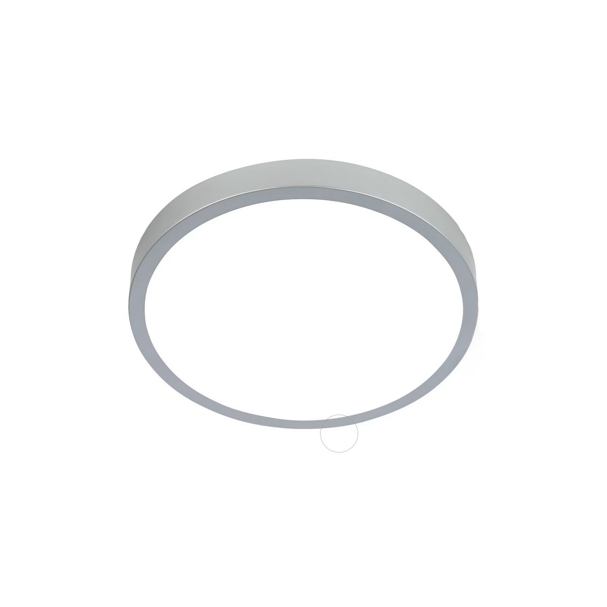 Silberne runde Deckenleuchte