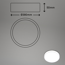 LED-Deckenleuchte Ø 38 x 5 cm 24W 2900 lm 4000K dimmbar weiß