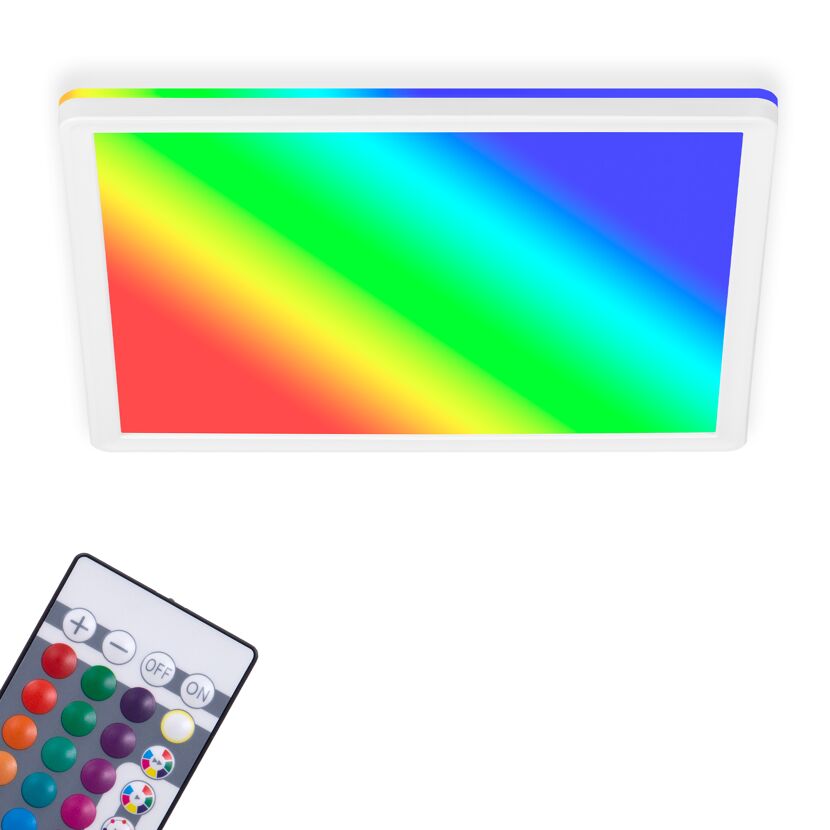 LED-Deckenleuchte 'Slim' 29,3 x 29,3 cm RGB-W 15W 1850 lm 4000 K